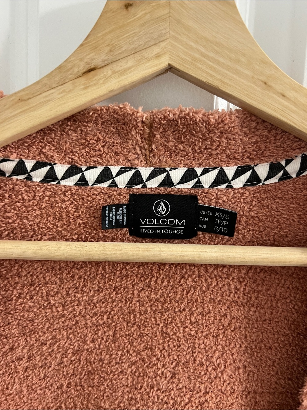 Volcom Lived in Lounge Open Front Cardigan with pockets in Rust Color - XS/Small - Picture 4 of 12